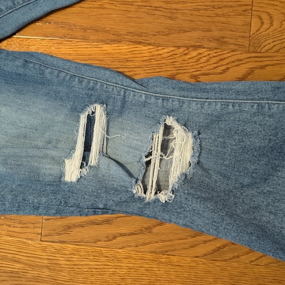 American Eagle Curvy Super High Rise Flare 8 Regular Next Level Stretch - Picture 6 of 11